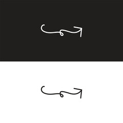 Hipster arrows. Arrows in boho style. Tribal arrows. Set of Indian style arrows. Rustic decorative arrows.