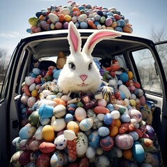 Road to Easter Joy: Bunny's Egg-Mobile Tour