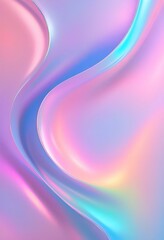 Minimalist, background, holographic, abstract, glossy metal. Generative AI.	
