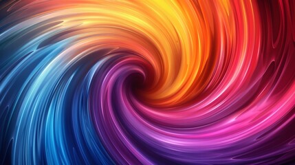 Fototapeta premium Neon Colors Swirl