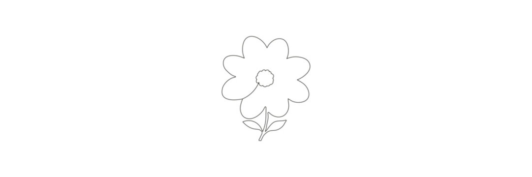 flower in continuous line art drawing style. One line drawing art. Minimalist black linear sketch. Vector illustration