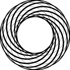 Overlapping circles and round. Graphic overlay design