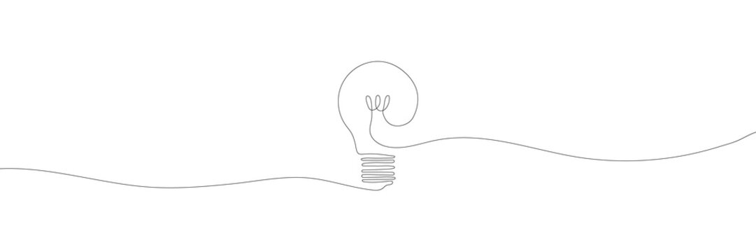 recommend clip art: bulb symbol continuous one line drawing light idea.