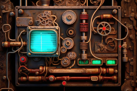 Technological theme background