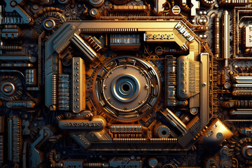 Technological theme background