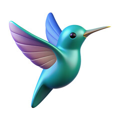Cute 3d Flying Hummingbird Image © kaps