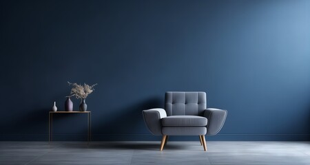  Modern minimalist interior with a touch of elegance - obrazy, fototapety, plakaty