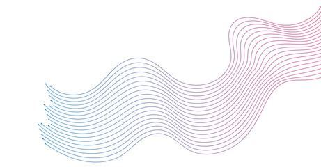 Abstract wavy lines background element. Suitable for AI, tech, network, science, digital technology theme