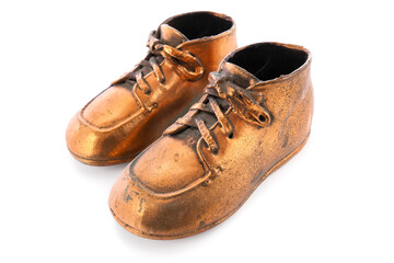 Bronze baby shoes
