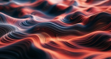  Vibrant abstract waves, perfect for digital art or design