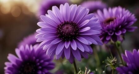  Vibrant purple flowers in bloom