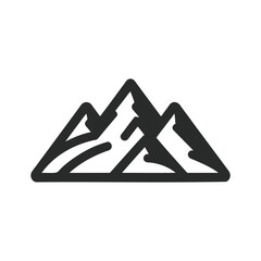 mountain icon illustration isolated vector illustration