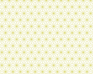 スウォッチ付きの和柄パターン、麻の葉模様