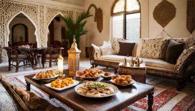 Table Iftar du Ramadan marocain