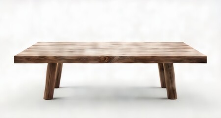  Sleek and sturdy wooden table for modern interiors