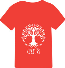 Creative vector of t-shirt design