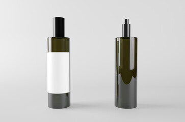 Bottle Spray Fragrance Oil Mockup 3D Illustration