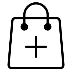 Add to cart icon. Online shop shopping cart icon with plus sign symbol