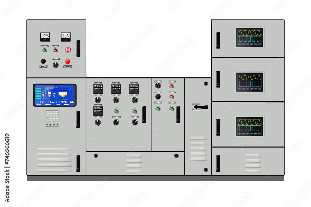 Aufkleber control panel. production control panel and control of computer devices. touchpad.