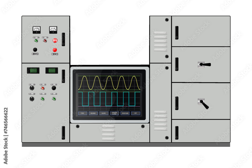 Aufkleber control panel. production control panel and control of computer devices. touchpad.