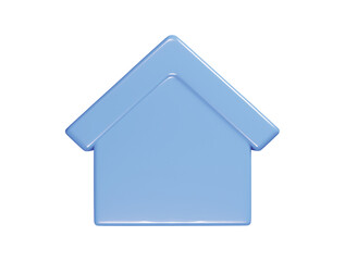 Home icon 3d render illustration