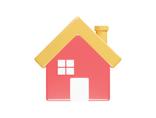 Home icon 3d render illustration