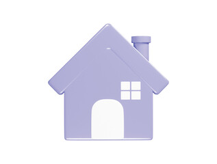 Home icon 3d render illustration