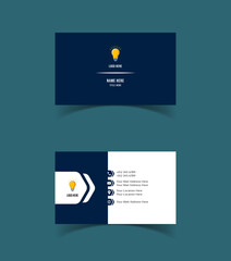 Modern and creative business card template design Minimal style clean double sided business card layout.