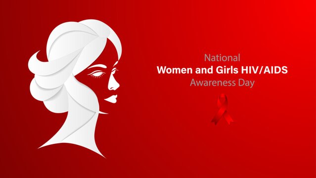 National Women and Girls HIV and AIDS Awareness Day vector design