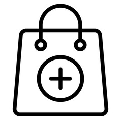 Add to cart icon. Online shop shopping cart icon with plus sign symbol