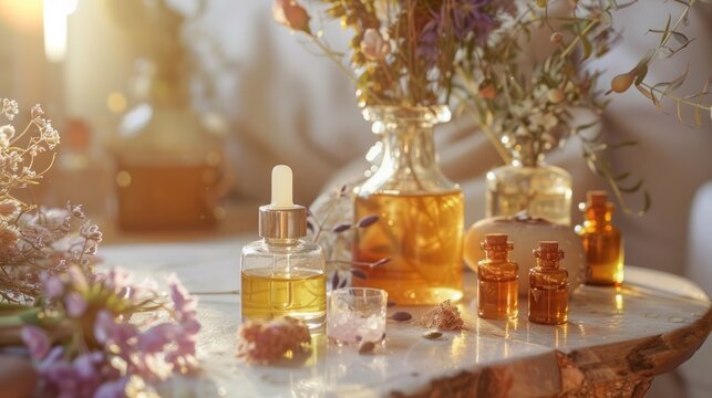 perfumes with essential oil and roller skincare oils and roller