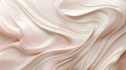 Pink Liquid Background of Cosmetic Cream. Fluid glossy surface - obrazy, fototapety, plakaty