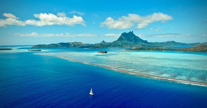 Bora Bora vue du ciel 