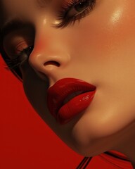 Lipsticks close lipsticks open up red oily red pink
