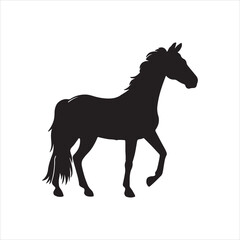 horse silhouette free eps with fully editable