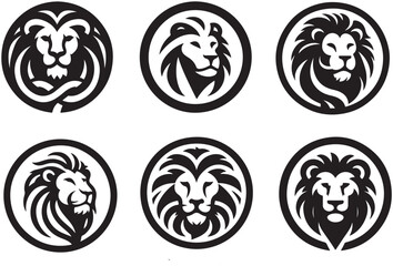 Lion had logo icon vector illustration 