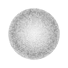 Circle Halftone pattern dots background. Vector circle halftone dots texture