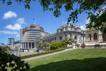 Fototapeten House of parliament. Beehive. Architecture. Wellington. New Zealand.  © A