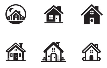 House logo icon vector illustration