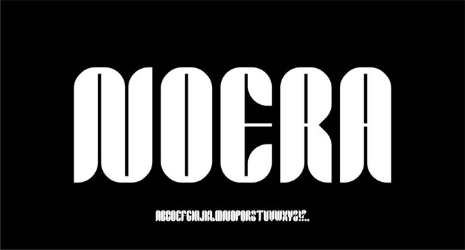 NOERA FONT VECTOR UPPERCASE BEAUTIFUL AESTHETIC EDITABLE