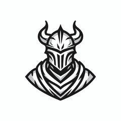black knight simple logo vector