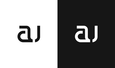 AU UA creative Letter Logo Design combined in a unique elegant way