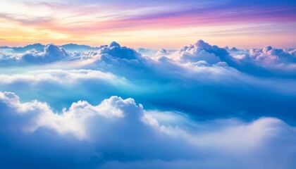 Clouds and Mist Layered Small. Generative AI	