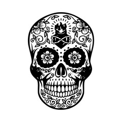 These are several skull-shaped vectors that have unique characteristics. Very suitable for posters for the Cinco de Mayo festival in Mexico. I deliberately made it black and white so you can easily.