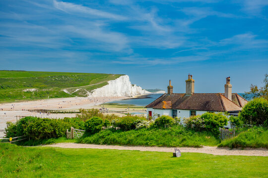 Seven Sisters view at Cuckmere Haven, UK	