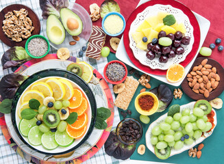 Fruitarian Diet Celebration Puzzle Template