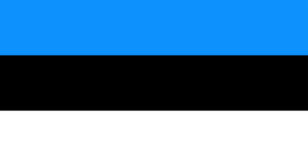 vector illustration of the flag of Estonia