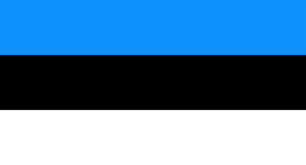 Obraz premium vector illustration of the flag of Estonia