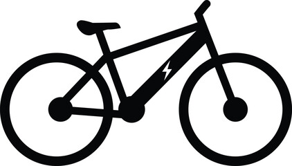 Electric bike icon. Electro bicycle sign. Electric bicycle symbol. e-bike logo. flat style.
