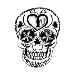 These are several skull-shaped vectors that have unique characteristics. Very suitable for posters for the Cinco de Mayo festival in Mexico. I deliberately made it black and white so you can easily.